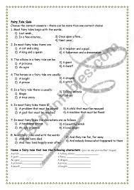 A large selection of printable trivia questions and answers about fairy tales. Fairy Tale Quiz Esl Worksheet By Ronit85