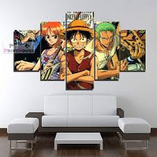 Buy manga canvas and get the best deals at the lowest prices on ebay! Home Garden Vintage Nautical Home Decor Posters Prints One Piece Monkey D Luffy Anime Poster Canvas Print Painting Wall Art Decor 5pcs
