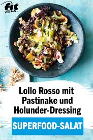 Lollo Rosso Mit Holunder Dressing Rezept Fit For Fun Rezept Gesunde Herbstrezepte Gesund Kochen Rezepte