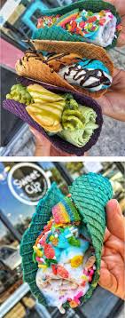 Zodiaĸi Eyrowizja 2018 Ice Cream Taco Rainbow Ice Cream Sweet Cups