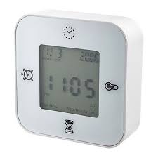 Ikea Klockis White Multi Function Digital Alarm Clock Free Shipping Budilnik Nastolnye Chasy Chasy
