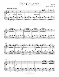 Free Piano Sheet Music Children Book 1 No 10 Bartok Enjoy Sheet Music Piano Sheet Music Free Piano Sheet Music