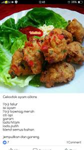 Cekodok Ayam Atkins Menu Atkins Atkins Recipes Diet Recipes