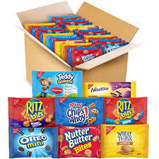 31 278 tykkäystä · 56 puhuu tästä. Buy Oreo Mini Chips Ahoy Mini Nutter Butter Bites Ritz Bits Cheese Ritz Bits Peanut Butter Teddy Grahams Cinnamon Wheat Thins Fig Newtons Cookies Crackers Variety Pack Snack Box 48 Snack