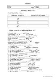 Possessive Adjectives English Esl Worksheets For Distance Learning And Physical Classrooms In 2020 Possessive Adjectives Possessive Pronoun Possessives