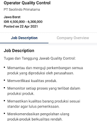 Pt seoilindo primatama subang produksi apa. Lokerbekasi2021 Explore Facebook