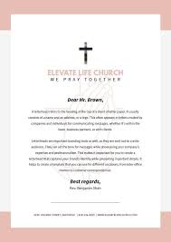 Download our free church bulletin templates. Pink And Cream Border Church Letterhead Company Letterhead Template Letterhead Examples Company Letterhead