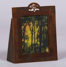 These picture frames are chic and look fantastic on my dresser. Dirk Van Erp Hammered Copper Picture Frame Copper Art Arts And Crafts Movement Picture Frames
