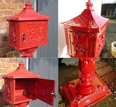 Vintage Cast Aluminum Pedestal Mailbox