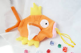 Pokemon Magikarp Dice Bag Plush Shiny Drawstring Pouch Etsy Dice Bag Pokemon Drawstring Pouch