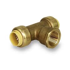 Get free shipping on qualified sharkbite fittings or buy online pick up in store today in the plumbing department. Pushlock 3 4 X 3 4 X 3 4 Fnpt Sharkbite Style Push Fit Tees Upctf34 Ezplumbingsupplies Com