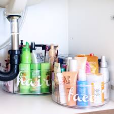 Organize with jars and dishes. Under Bathroom Sink Organization Ideas Blue I Style