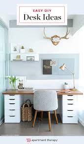 Although this is large, if you'd like it to be smaller, it's easy to modify in the plans. 15 Diy Desk Ideas Easy Cheap Ways To Make A Desk Apartment Therapy