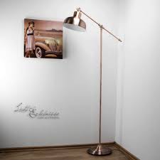 Vintage Stehleuchte In Kupfer Antik E27 60w H 135cm Stehlampe