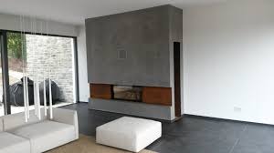 Beton Kamin Rost Cortenstahl Industrie Wohnen Zimmer Einrichtung