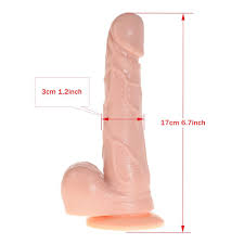 6.7 inches ukuran besar silikon dildo dengan cangkir hisap kuat, Penis  realistis pijat tubuh mainan seks, Sex toys untuk wanita
