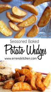 Seasoned Baked Potato Wedges Recipe Potato Wedges Baked Easy Cooking Recipes Healthy Potato Recipes