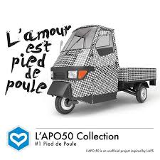L Apo 50 On Instagram L Amour Est Pied De Poule Lapoindependent Italiaindependentofficial Garageitaliacustoms Apeclubditalia Piaggio Ape Piaggio Toy Car