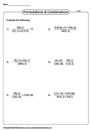 Found worksheet you are looking for? Permutation And Combination Worksheets