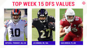 Play in a public contest and against friends in a private league. Week 15 Nfl Dfs Picks Best Value Players Sleepers For Draftkings Fanduel Daily Fantasy Football Lineups Chilopedia