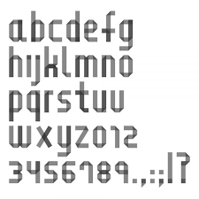 Folded Font On The Behance Network Typography Fonts Graphic Design Illustration Typography