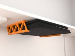 Ps4 Slim Undershelf Holder By Black Demon Thingiverse Game Room Decor Game Room Design Room Setup