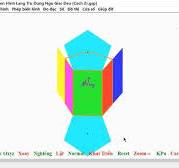 [GSP 5.0] 3D. Khai Triển Hình Lăng Trụ Đứng Ngũ Giác Đều (Cách 2)