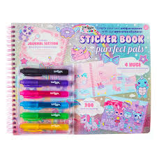 Purrfect Pals Sticker Book Blue Smiggle Online Kawaii School Supplies Sticker Book Pretty School Supplies