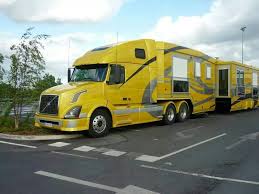 Beautiful Volvo Motor Home With A Trailer Motorhome Truck Caminhoes