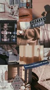 Light Brown Coffee Books Aesthetic Wallpaper Coffee Wallpaper Iphone Iphone Wallpaper Vintage Aesthetic Iphone Wallpaper