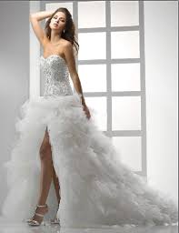 Short Wedding Dress With Train Short Wedding Dress Wedding Dresses High Low Wedding Dresses