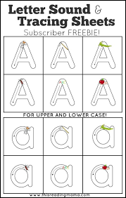 Download letter a to z tracing activity sheets, perfect for kindergarteners who are learning how to write. Letter Sounds And Letter Tracing Sheets Subscriber Freebie