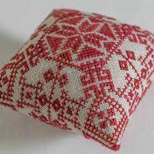 Find great deals on ebay for cross stitch pincushion. Christmas Pincushion Pdf Pattern Modern Folk Embroidery