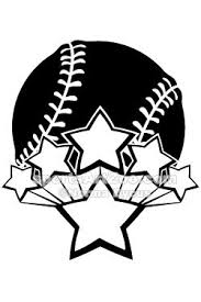 Baseball Glove Clipart Black And White All Star Baseball Or Softball By Sports Art Zoo Baseball Design Baseball Shirt Designs Baseball Quilt