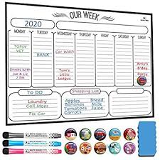 Amazon Com Magnetic Weekly Dry Erase Board Calendar Whiteboard Magnetic Weekly Planner For Refri In 2020 Dry Erase Planner Dry Erase Board Calendar Dry Erase Board