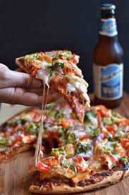 Tandoori Chicken Pizza Pepper Delight Recipe Tandoori Chicken Pizza Food Cravings Chicken Pizza Recipes