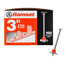 Ramset 3 In Drive Pins With Washers 100 Pack