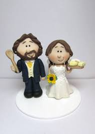 Chef Cook Themed Wedding Cake Topper Personalised Bride And Groom Cake Topper Custom Wedding Wedding Cake Toppers Themed Wedding Cakes Wedding Cake Toppers Unique