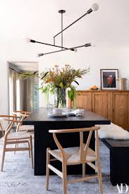 Tour Ashley Tisdale S Hollywood Hills Home Modern Dining Room Dining Room Design Dining Table Black