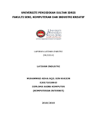● pentadbir sistem ● penganalisis sistem. Final Latihan Industri Report