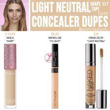 Tarte Light Neutral Shape Tape Concealer Dupes All In The Blush Concealer Dupes Shape Tape Concealer Dupe Shape Tape Concealer