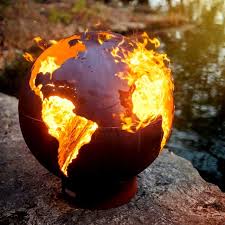 Globe Fire Pit In 2020 Fire Pit Art Fire Pit With Rocks Fire Pit