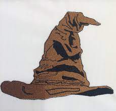 Sorting Hat Machine Embroidery Design 5x7 By Stringtheoryfabart Machine Embroidery Designs Fabric Art Ith Embroidery Patterns