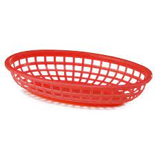 Add a touch of elegance to the gift. Classic Oval Food Basket Red 24x15x5cm