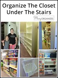 A closet under the stairs can be a tricky spot to organize. Organize The Closet Under The Stairs Update Creatingmaryshome Com