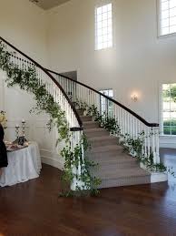 Gorgeous Staircase Staircase Decor Greenery Decor Wedding Staircase Decoration