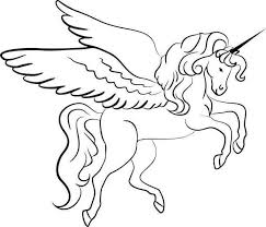White Background Black Pencil Sketch Of Unicorn With Wings How To Draw A Unicorn Girl In 2020 Unicorn Coloring Pages Unicorn Drawing Realistic Paintings