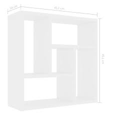 Elle est en pin massif et mdf, laqué satin blanc. Etagere Murale Blanc 45 1x16x45 1 Cm Agglomere Dba Cdiscount Maison
