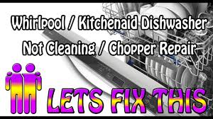 Begin troubleshooting the dishwasher by checking the garbage disposal for proper. Whirlpool Kitchenaid Dishwasher Not Cleaning Youtube