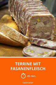 Terrine Mit Fasanenfleisch Rezept Rezepte Fleisch Lebensmittel Essen